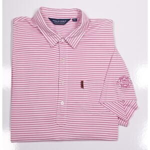 Polo Golf Ralph Lauren Pink Striped Golf Shirt PGA National Palm Beach XXL